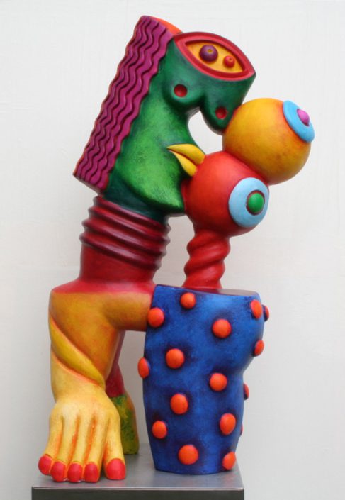 Les saltimbanques _ poly resin _ edition of 8 _ handpainted _ 60 cm